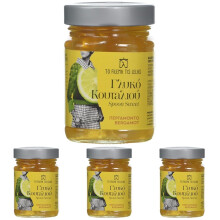 To Filema Tis Lelas Handmade Spoon Sweet ? 68% Bergamot, 320g | Traditional Greek Fruit Preserve | Vegan, Gluten Free, No Preservatives or Artificial