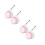 4Pièces Roulettes De Remplacement Rose Pour Trotteur Bébé Antibruit 8