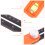 3Pièces Règle D'atelier Double Échelle Orange Noire 9