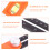 3Pièces Règle D'atelier Double Échelle Orange Noire 8