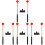 4Ensembles Maillets Percussion Rouge Manche Antidérapant Bois Naturel 4