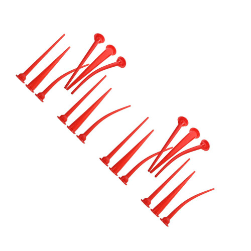 18Pièces Embouts Calfeutrage Pointe Fine Rouge Résistants 2