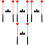 4Ensembles Maillets Percussion Rouge Manche Antidérapant Bois Naturel 5