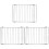 3Pièces Filet Four Électrique Grill Barbecue Acier Argent Durable 3