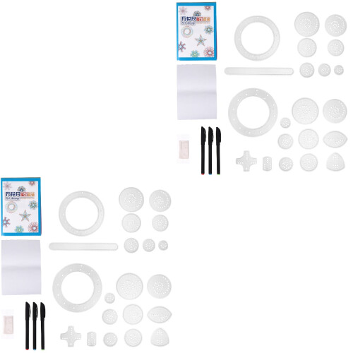 2Ensembles Kit De Dessin 28 Règles À Colorées Pour Art 2