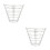 2Pièces Panier De Stockage Golf En Métal Argent 6