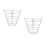 2Pièces Panier De Stockage Golf En Métal Argent 7