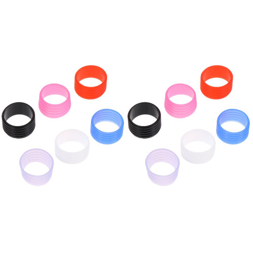 12Pièces Fixateurs De Silicone Colorés Pour Sport 2