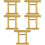 5pcs mini torii gate resin statue sand table ornament 9