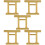 5pcs mini torii gate resin statue sand table ornament 10