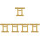 5pcs mini torii gate resin statue sand table ornament 7
