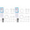 2Sets Durable Drawing Templates Kit with Curve Ruler for Kids 2