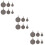 18Pcs Stainless Steel Hanging Targets Dark Grey Training Use Durable 10