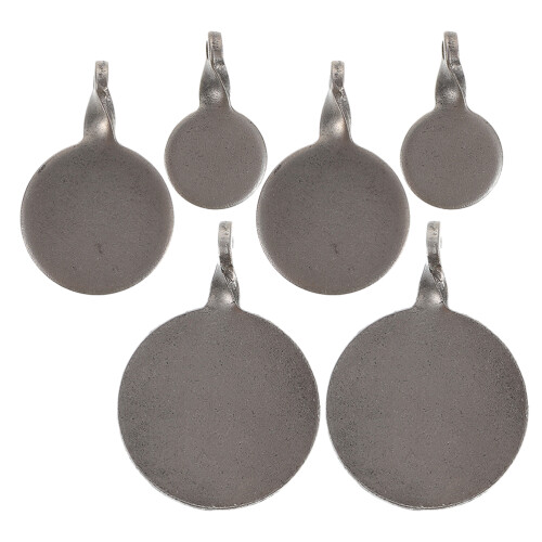 18Pcs Stainless Steel Hanging Targets Dark Grey Training Use Durable 1