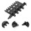 2Pcs Pc Case Fan Hub with Variable Speed Control Black ABS Material 10