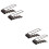 4Pcs Sturdy Black Remote and Cosmetic Holder Compact Desktop Organizer 6