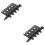 2Pcs Pc Case Fan Hub with Variable Speed Control Black ABS Material 7