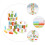 2Sets Durable Wooden Educational Balance Building Blocks Plaything 11