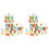 2Sets Durable Wooden Educational Balance Building Blocks Plaything 4
