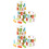 2Sets Durable Wooden Educational Balance Building Blocks Plaything 7