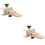 2Pcs Mini Wooden Adjustable Vises Clamp Type Bench for Crafting Tools 8