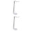 2Pcs Acrylic Headset Holder White Transparent Display Headphone Stand 5