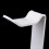 2Pcs Acrylic Headset Holder White Transparent Display Headphone Stand 11