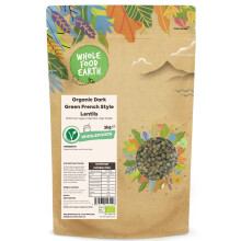 Wholefood Earth Organic Dark Green French Style Lentils 3kg GMO Free | Vegan | High Fibre | High Protein | Certified Organic