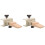 2Pcs Mini Wooden Adjustable Vises Clamp Type Bench for Crafting Tools 5