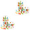 2Sets Durable Wooden Educational Balance Building Blocks Plaything 5