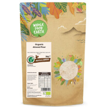 Wholefood Earth Organic Ground Almonds ? 3 kg | Raw | GMO Free | Vegan | High Fibre | Source of Protein | Certified Organic