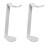 2Pcs Acrylic Headset Holder White Transparent Display Headphone Stand 2