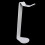 2Pcs Acrylic Headset Holder White Transparent Display Headphone Stand 10