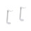 2Pcs Acrylic Headset Holder White Transparent Display Headphone Stand 4