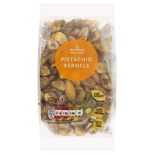 Morrisons Pistachio Kernels, 100 g, Pack of 12
