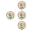 4St Dames Solid Balsem Pocketformaat Rozenaroma Draagbaar 10