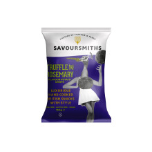 Savoursmiths Truffle and Rosemary English Potato Crisps - 150g x 12 Multi Pack | Luxury Hand Cooked British Crisps | Skin on Crisps | Made from Home