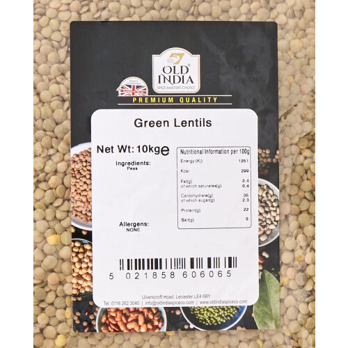 Old India Green Lentils 10kg 1