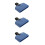 3St Blauwe Cow Bell Drum Percussion Set Met En Accessoires 6