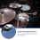 3St Blauwe Cow Bell Drum Percussion Set Met En Accessoires 3