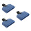 3St Blauwe Cow Bell Drum Percussion Set Met En Accessoires 8