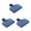 3St Blauwe Cow Bell Drum Percussion Set Met En Accessoires 10