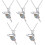 5St Balletdanseres Hanger Kettingen, Multi Sieraden 5