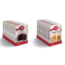 Betty Crocker Gluten Free Devil's Food Chocolate Cake Mix 425g (Pack of 6) & Velvety Vanilla Cake Mix 425g (Pack of 6)