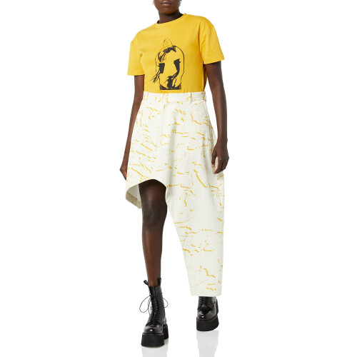 maison blanche Printed T, Spicy Mustard, 4 2