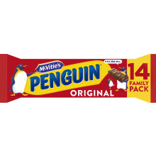 McVitie's Penguin Original Biscuit Family Pack, (18 x 14 Twin Packs)
