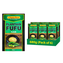 Ghana Best Plantain Fufu, 680g (Pack of 6)