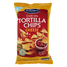 Santa Maria Cheese Tortilla Chips ? Gluten-Free & Golden-Baked Mexican Corn Chips, Perfect for Nachos, Dipping & Snacking, 185 g (Pack of 15)
