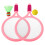 2Sets Plastic Badmintonrackets Set Roze Kinder Sport En 2