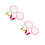 2Sets Plastic Badmintonrackets Set Roze Kinder Sport En 4